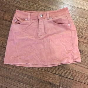 Peach corduroy Forever 21 skirt